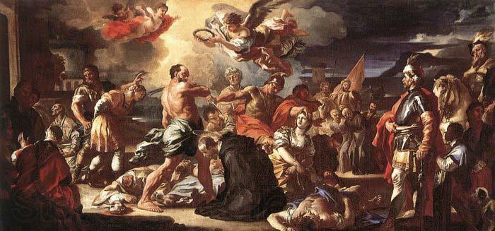 Francesco Solimena The Martyrdom of Sts Placidus and Flavia Norge oil painting art
